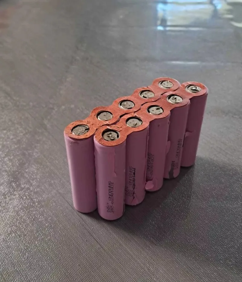 Custom 10S1P 36V Battery Pack, 18650‑26E Cells 2600mAh, Quincunx‑Staggered Welded Assembly