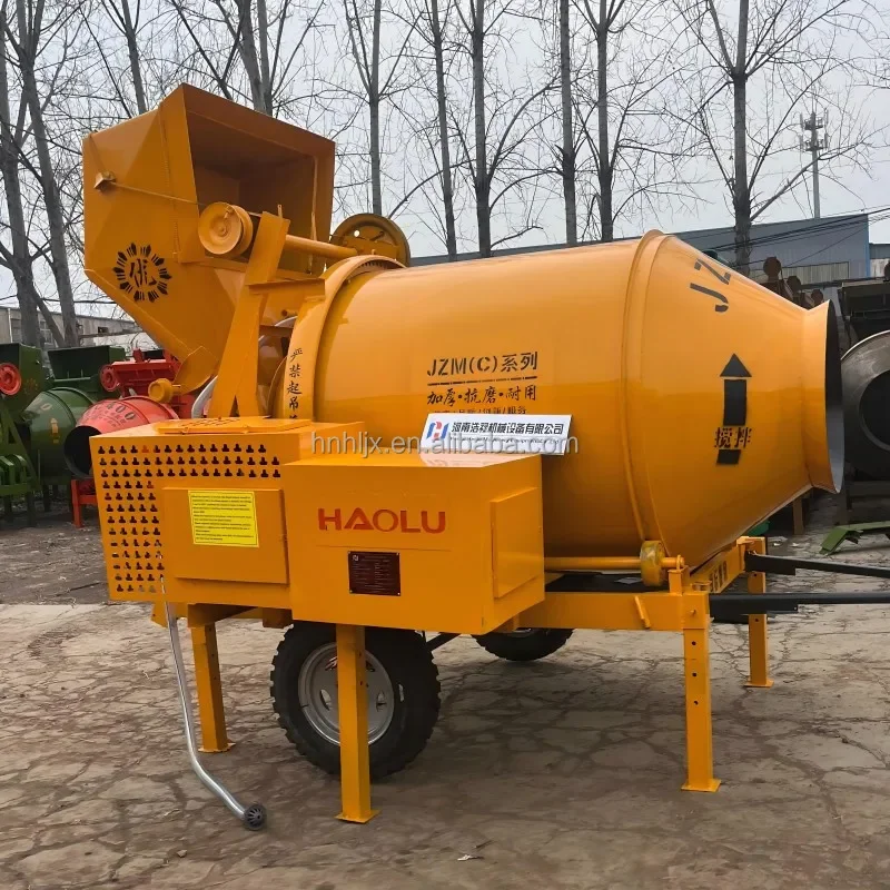 Vendita Calda Jzc Miscelatore Di Cemento Autocaricante 500L 750L 1000L Miscelatori Di Calcestruzzo Mobili Portatili Miscelatore Di Sabbia E Calcestruzzo
