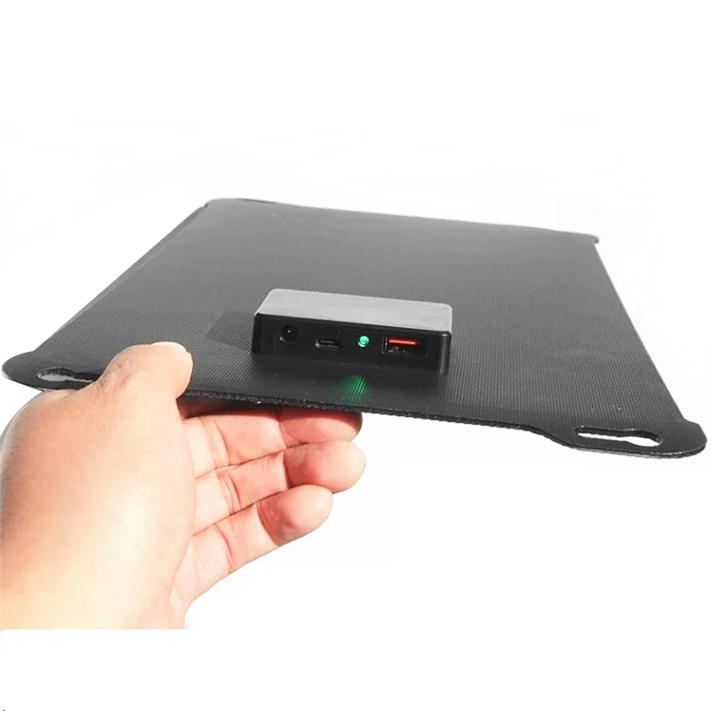 야외 태양 전지 패널, 폴리 실리콘 패널, C타입, USB DC 출력, 휴대폰 충전기, 15W, 5V, 18V