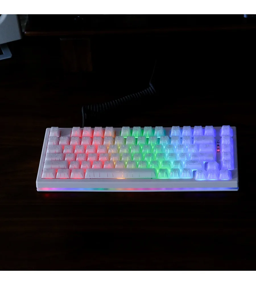 Original height ABS contour line X-RAY 131 key magnetic axis transparent translucent keycap