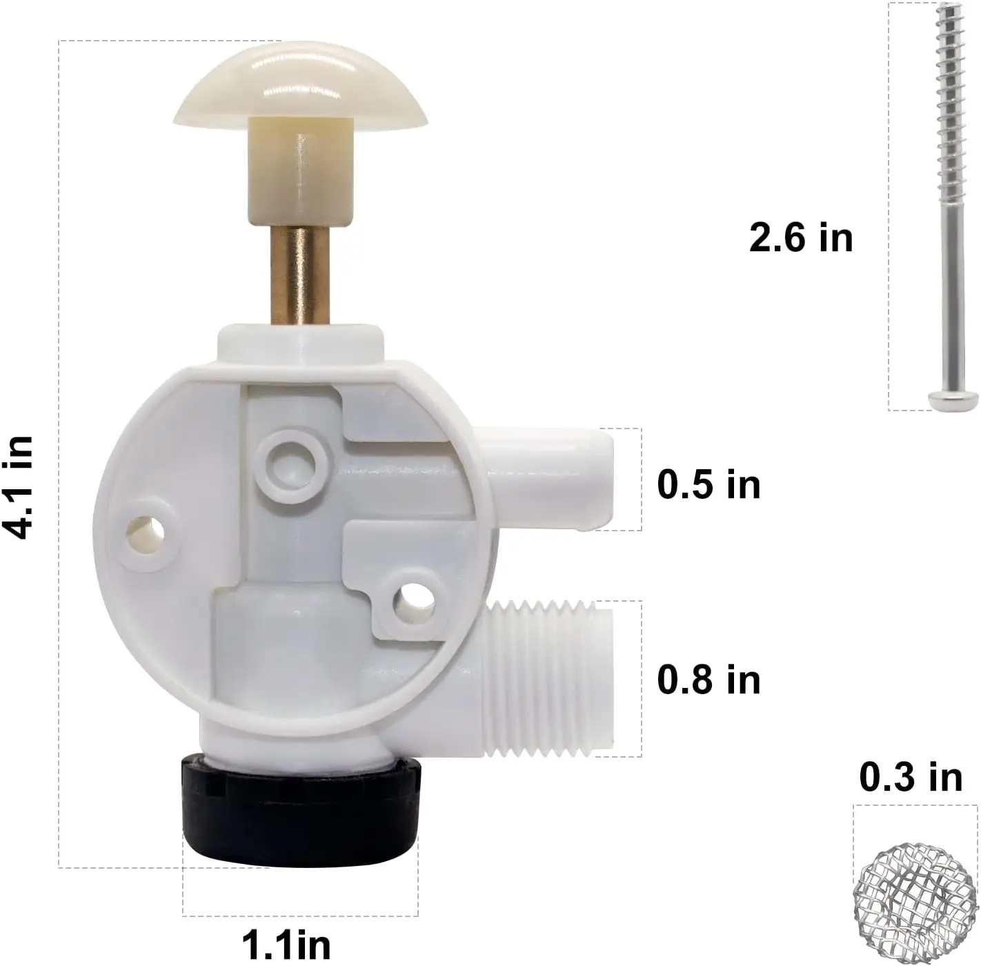 Zestaw zaworu wodnego do toalety RV 385314349 314349 Pasuje do Dometic Sealand VacuFlush Kamper Motorhome