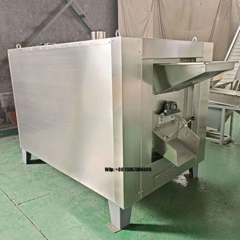 

Low cost stainless steel peanut roasting machine seed processing machine rice roasting production line