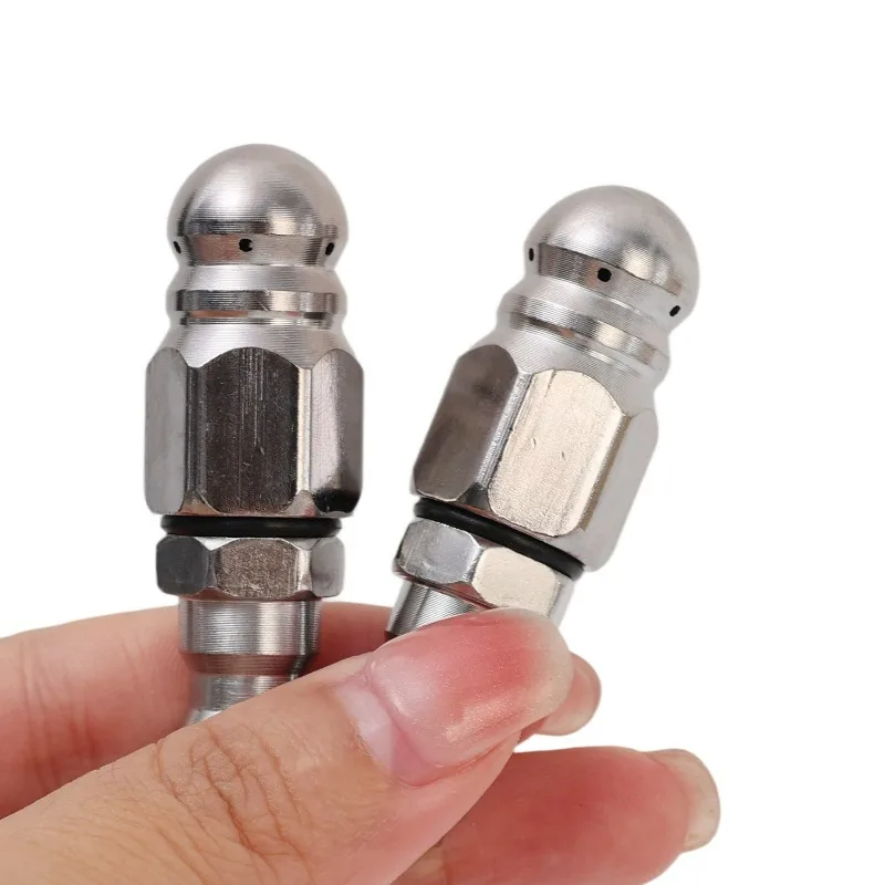 10/1개 하수구 제터 노즐 하수구 청소 도구 고압 세척기 마우스 헤드 압력 분무기 부품 세척 청소 액세서리