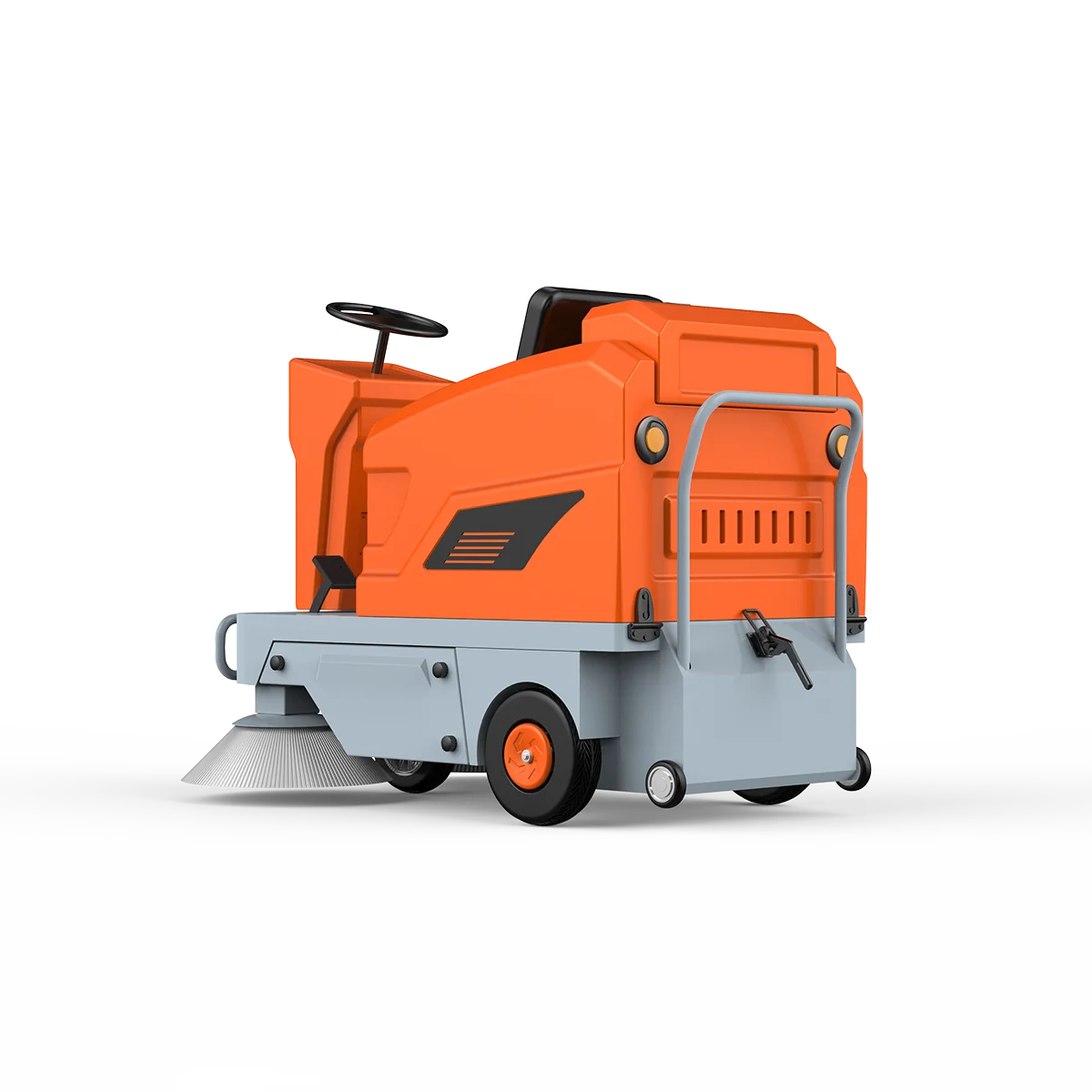 New Type Industrial Cleaning Equipment Semi Enclosed Sweeping Truck Garage Asphalt Road Factory Floor Sweeper