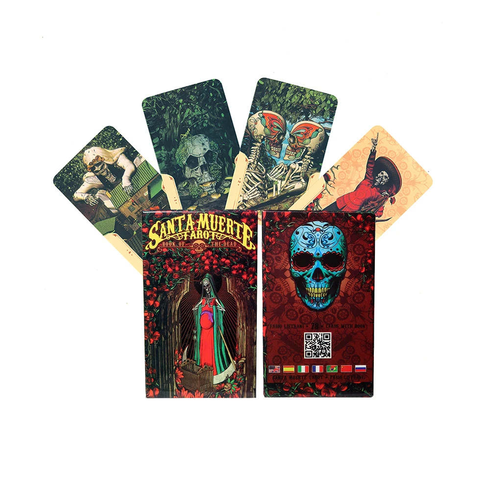 NEW Santa Muerte Tarot Cards ( five languages: English Spanish French Italian and German.)PDF Guide Provide Logistics Tracking