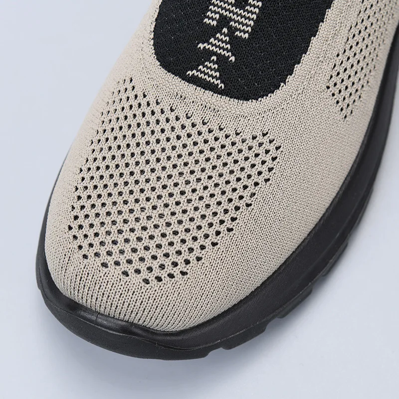Herren Slip-On Sneaker aus gewebtem Material, atmungsaktives Mesh, rutschfest, leicht, für Outdoor-Aktivitäten und Freizeit, ideal zum Spazierengehen. – Detail 12