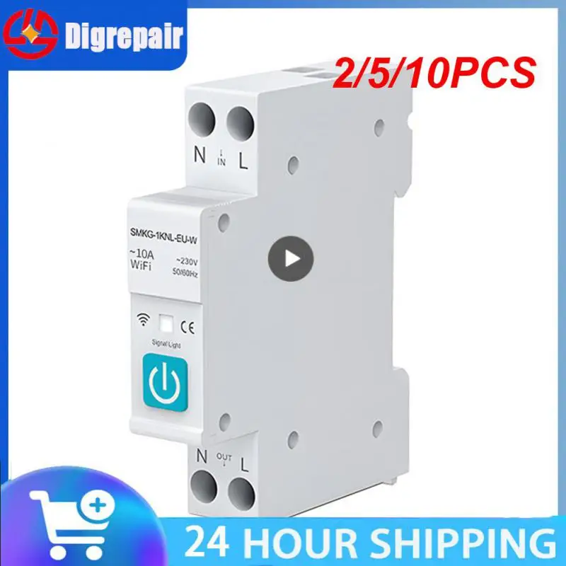 

Tuya WIFI Smart Circuit Breaker 1P 10/16/25/32/40/63A DIN Rail With Metering Work With Smart Life Alexa Home Alice