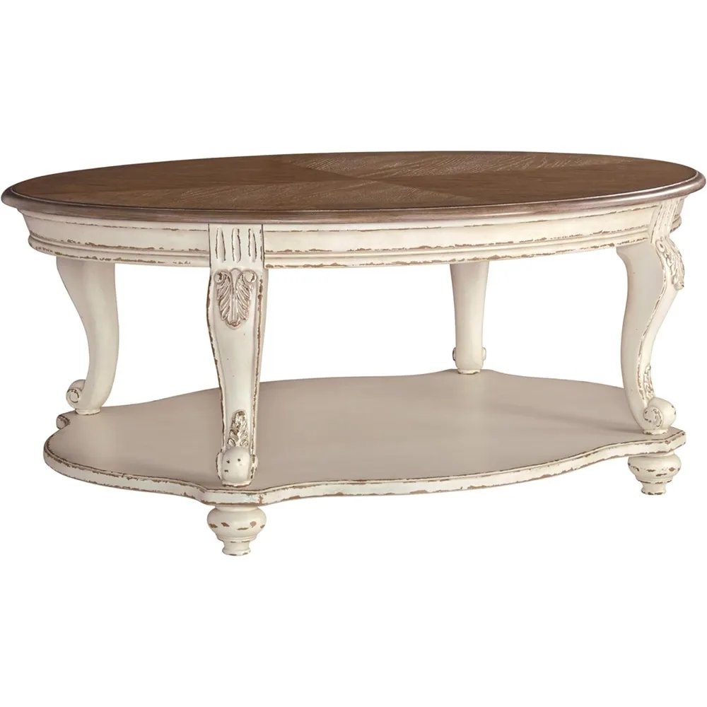 by Ashley Realyn Casual Cottage Coffee Table, Antique