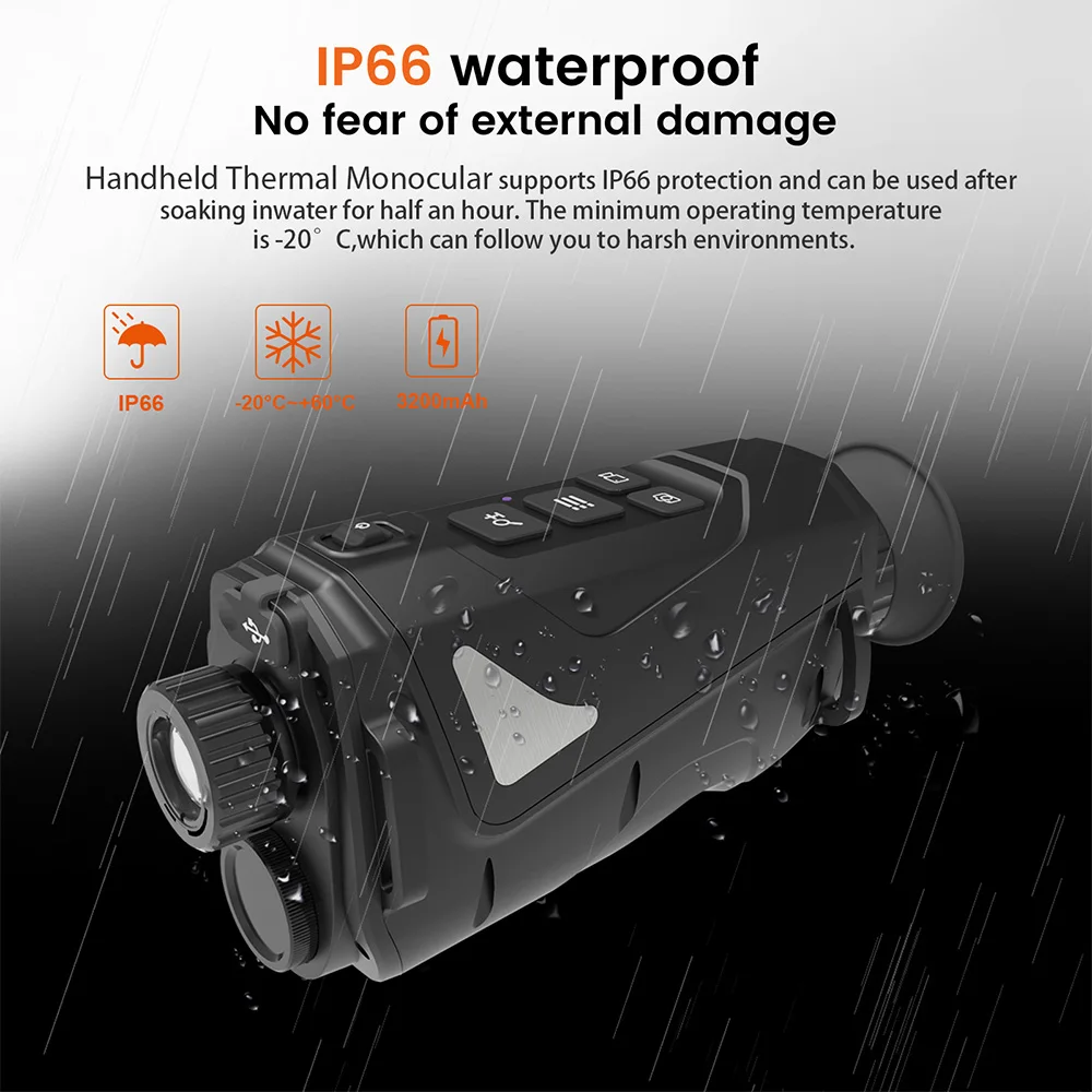 PPT Portable AI Thermal Monocula Scope Easy to install 1X 2X 4X 8X Thermallmaging Scope hunting patrol for Sports OS27-0040
