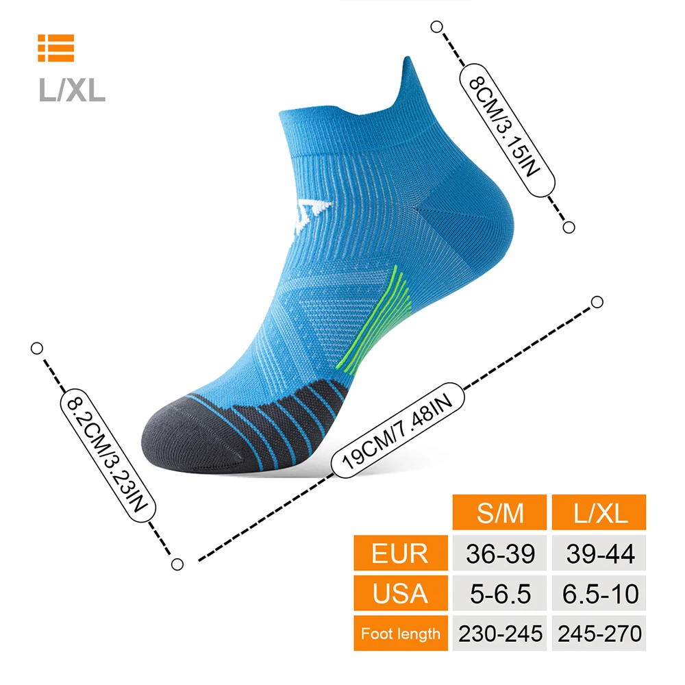 Professional Marathon Running Socks, Quick-drying, Sweat-wicking, Breathable Fitness Socks for Running，Sports，Mountaineering