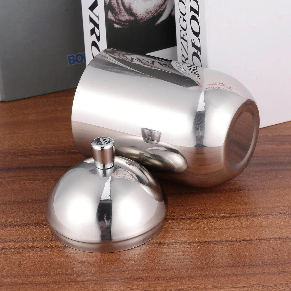 

Stainless Steel Cotton Swab Box Rust Resistant Premium Storage Container Lid Cosmetics Tea Cotton Pads Bathroom Desktop