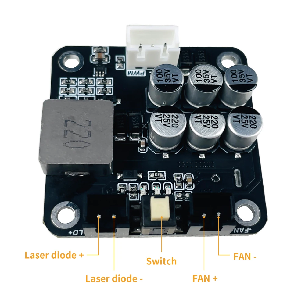 12V/24V 80W Laser Driver for Laser Engraving Module Laser Cutting Head Laser Engraver Wood Working Tools Accessories