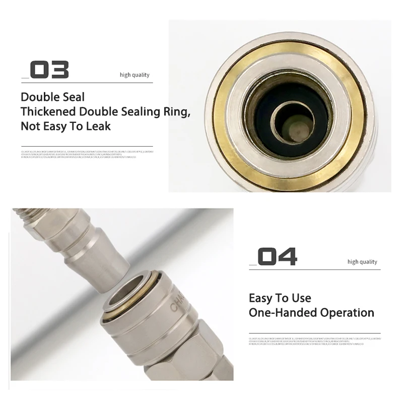 High Quality C Type Pneumatic Quick Connector Self-Locking Tube Air Compressor Pump Accessories Tool One-hand operation