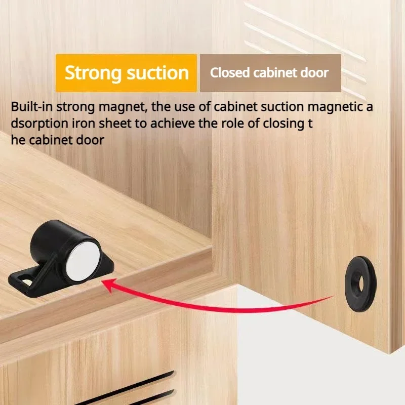 Magnet Cabinet Door Catch, Magnetic Furniture Door Stopper, Strong Powerful Neodymium Magnets Latch Cabinet Catches