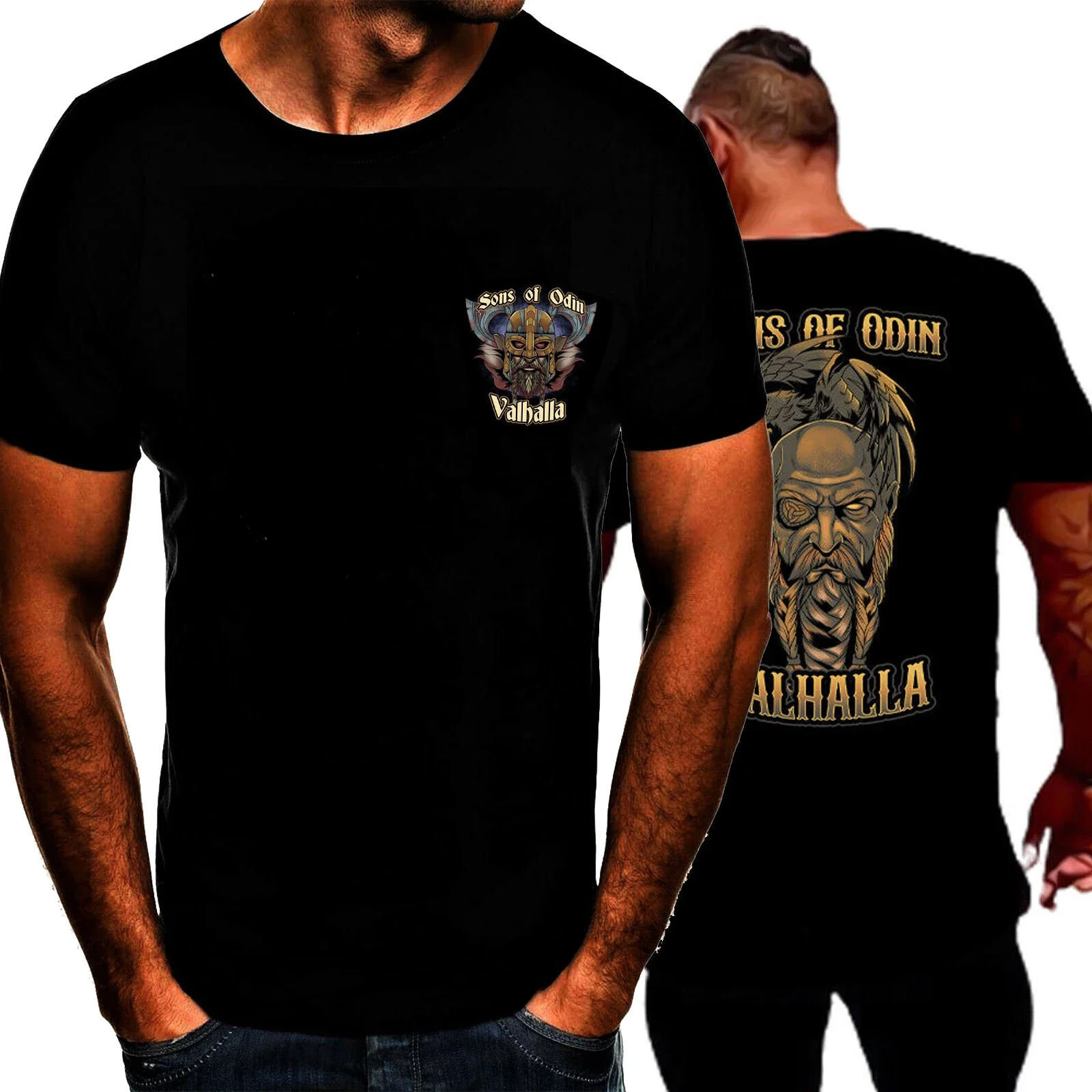 Nordic Warrior Floki Ranger Sons of Odin Valhalla T-Shirt 100% Cotton O-Neck Summer Short Sleeve Casual Mens T-shirt Size S-3XL