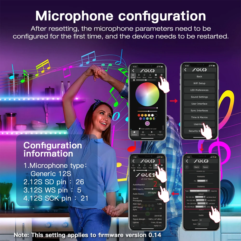 GLEDOPTO Voice Control Smart Wireless ESP32 Ultra Mini WLED dmx Controller  Supports Multi-Type LED Strips  DIY Dynamic Lighting