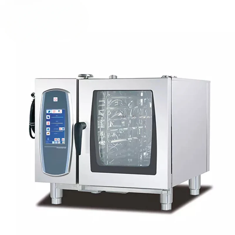 Commercial Kitchen Equipment Stainless Steel Electric Combi Steamer Oven Combi Oven for Sale 6 Layers