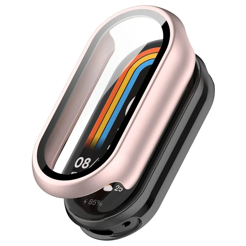 HD Tempered Glass+PC Case For Xiaomi Band 10 9 8 All-around Screen Protective Shell For Mi Band 8 9 10 NFC Upgraded Bumper Cover - view 2