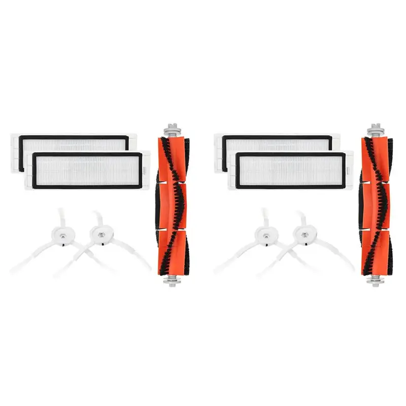 2 Set Main Brush Filters Side Brushes Accessories For MI Robot Roborock S5 S6 Vacuum Home Applicance Part