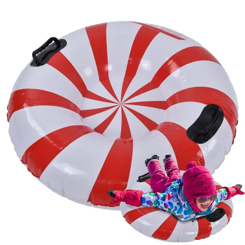 

Winter Snow Sled Cold-Resistant Sledding Tube With Handles Snow Toy Portable Sled Outdoor Sports Toys For Kids And Adults