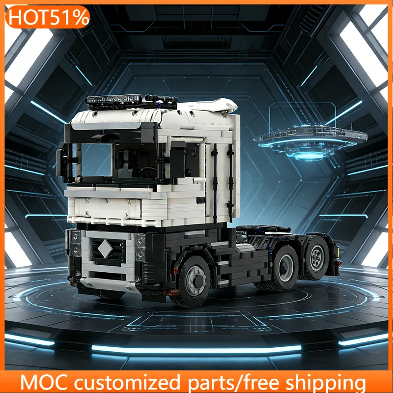 

2166 деталей: Технологичные грузовики MOC, модульный конструктор, простой технологичный развивающий конструктор, игрушка для самостоятельной сборки, рождественский подарок