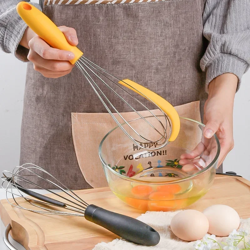 31.5cm/12.5inch Wire Whisks Mixer Silicone Egg Beater Cake Cream Mixer Egg Baking Gadget Tools for Stirring Blending Beating