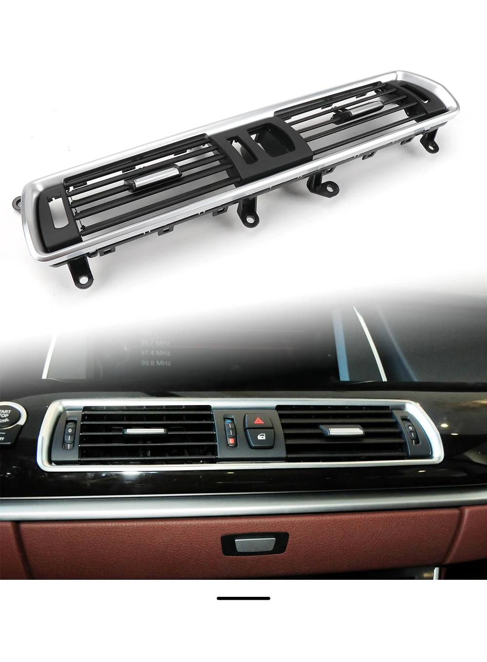 Verbesserte Frischluft klimaanlage AC Entlüftung gitter Abdeck platte für BMW 5er Gran Turismo GT F07 2010 2017 2011-2015 – Detail 1