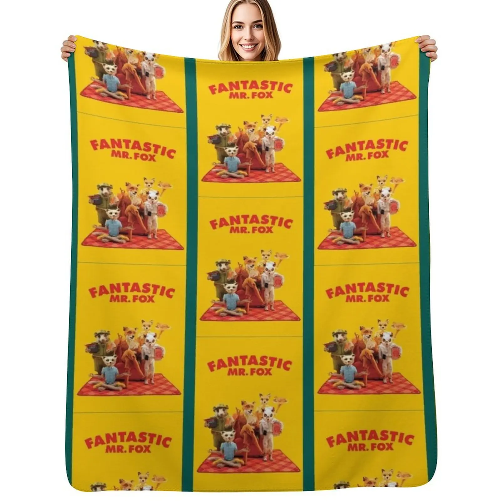 Family of Fox Throw Blanket Year Round Soft Comfortable Blanket for Home