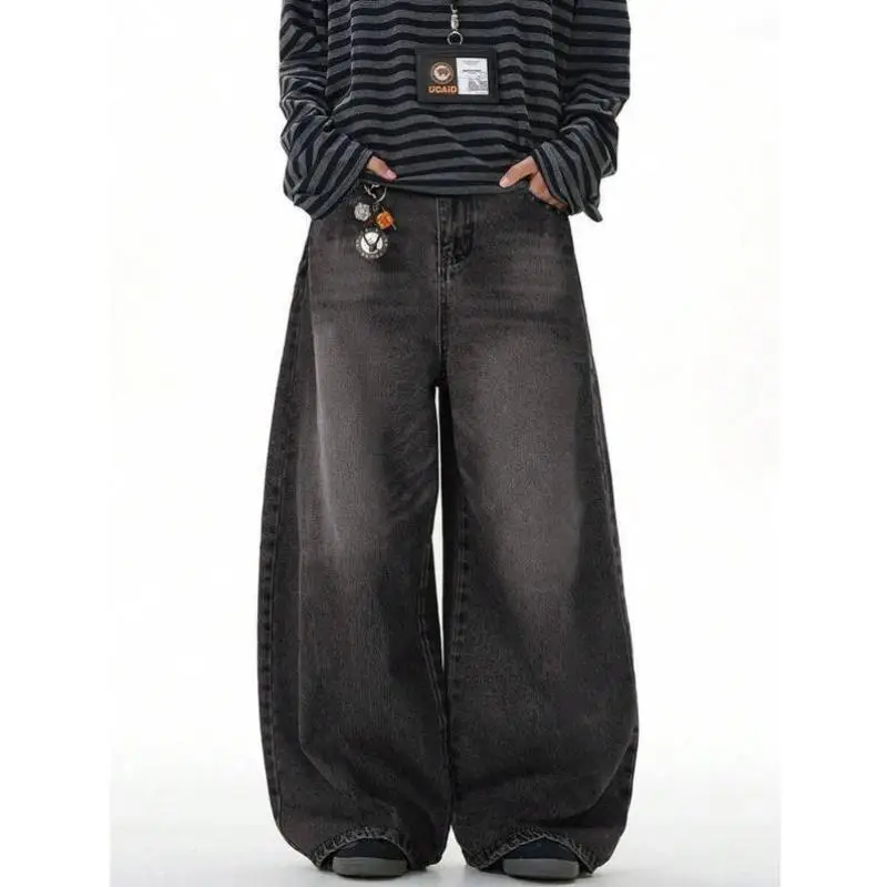 

Low Waist C 19643 Sidespl Carrot Jeans Men's Low Waist Side Split Carrot Pants Non Shrinkable Large Size Summer New Style