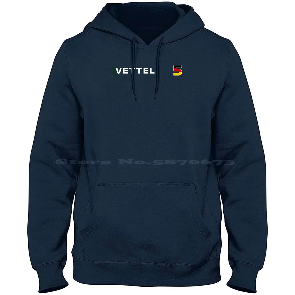 Sebastian Vettel 5 Pullover Hoodie | Vettel Gift 100% Cotton Hoodie Sebastian Vettel 2021 Sebastian Vettel