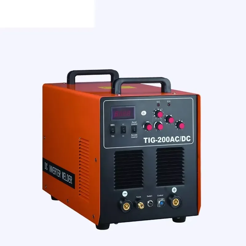AC DC Argon Gas Welding Machine 200A Inverter Welder for TIG-200 Portable Digital Control IGBT Tig MMA Aluminum Welder for AC