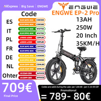 ENGWE EP-2PRO Electric Bicycle 750W Powerful Motor 48V13AH Lithium Battery Electric Bike Folding Adult 20*4 Inch Fat Tire E Bike