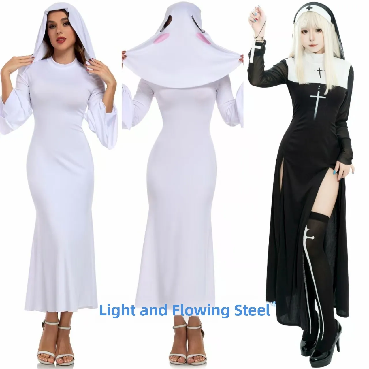 

loween New Sister orm Maria Ghost Lady Cosplay Dr Plum Lady Ghost Dr Women's Traditional Costume Stage Costume