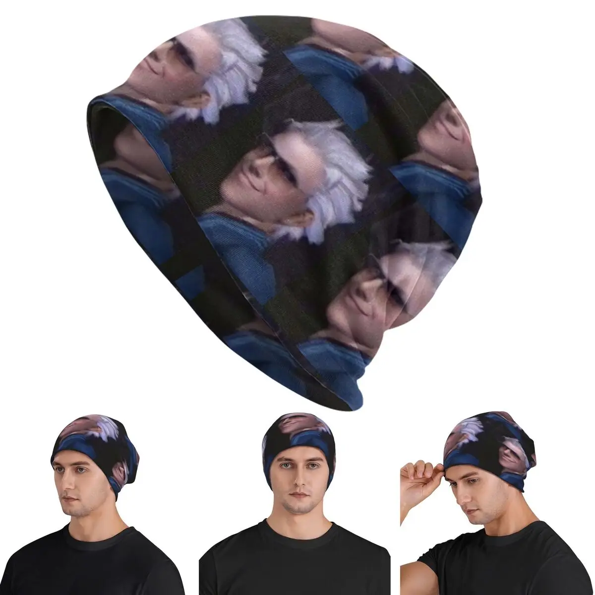 Vergil From The Devil May Cry Series Warm Knitted Cap Fashion Bonnet Hat Autumn Winter Outdoor Beanies Hats for Unisex Adult
