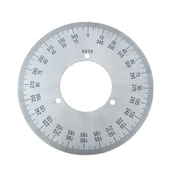 Outer Diameter 120mm Dial Scale Identification Dial Degree Graduated Circle Disk Protractor For Machine Tool Measurement Tools