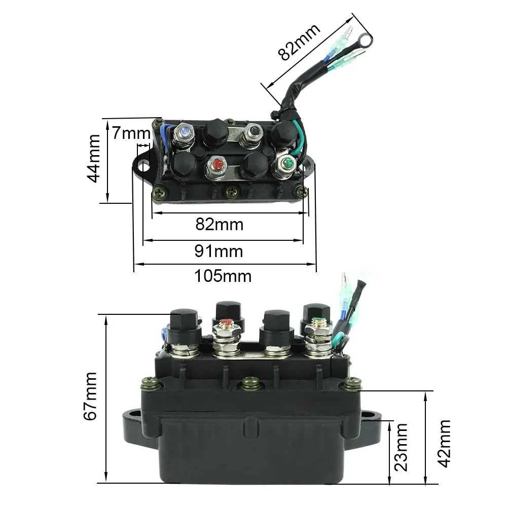 FLYPIG Trim Relay Boat Motor Power 3 Pin 12V Waterproof For Yamaha 30-90HP Outboard Engine 6H181950000 6H1-81950-01 6H1819500100