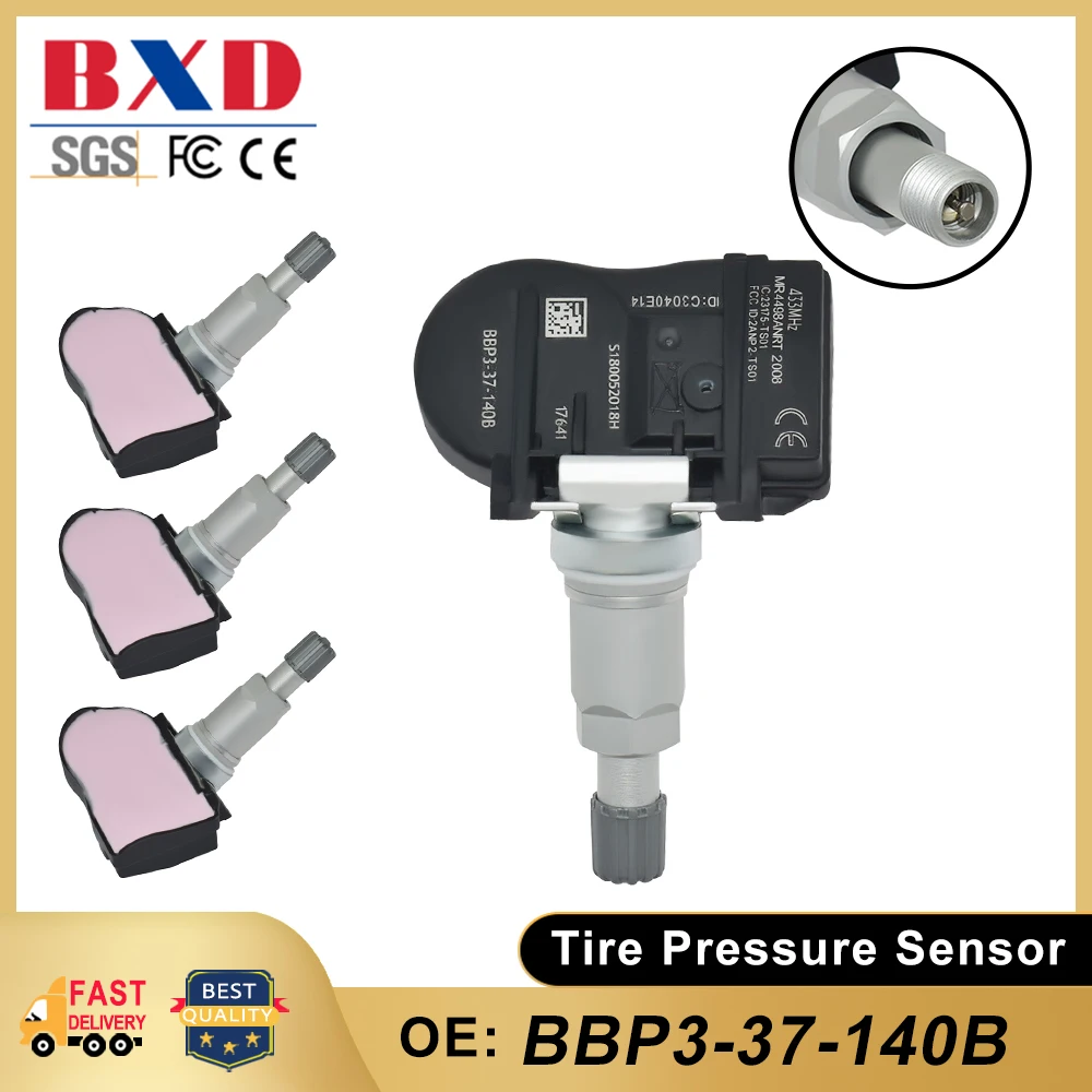 1/4PCS 433Mhz Tire Pressure Sensor BBP3-37-140B BBP337140B For Mazda 2 3 5 6 CX-5 CX-7 CX-9 MX-5