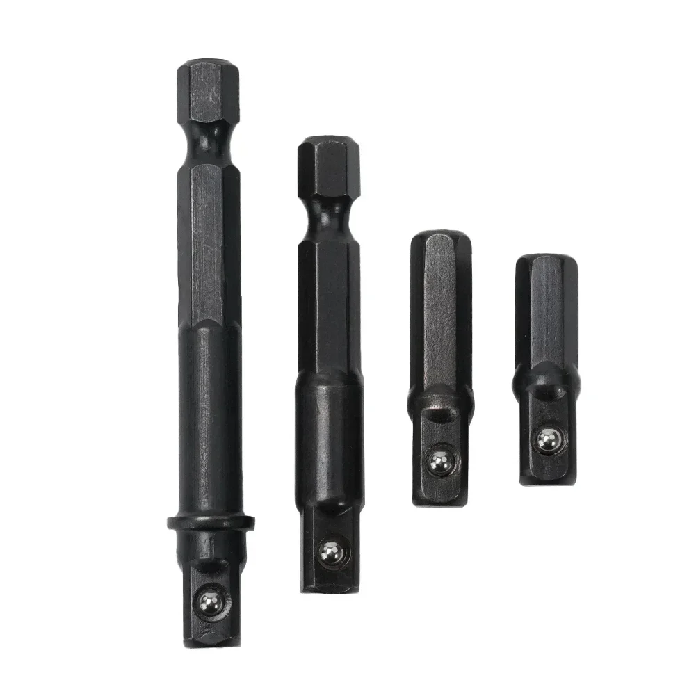 

1/4pcs Socket Adaptering 1/4 Inch Shank Drill Bits Extension Rods For Driver Hex Shank To Square Sockets Extension