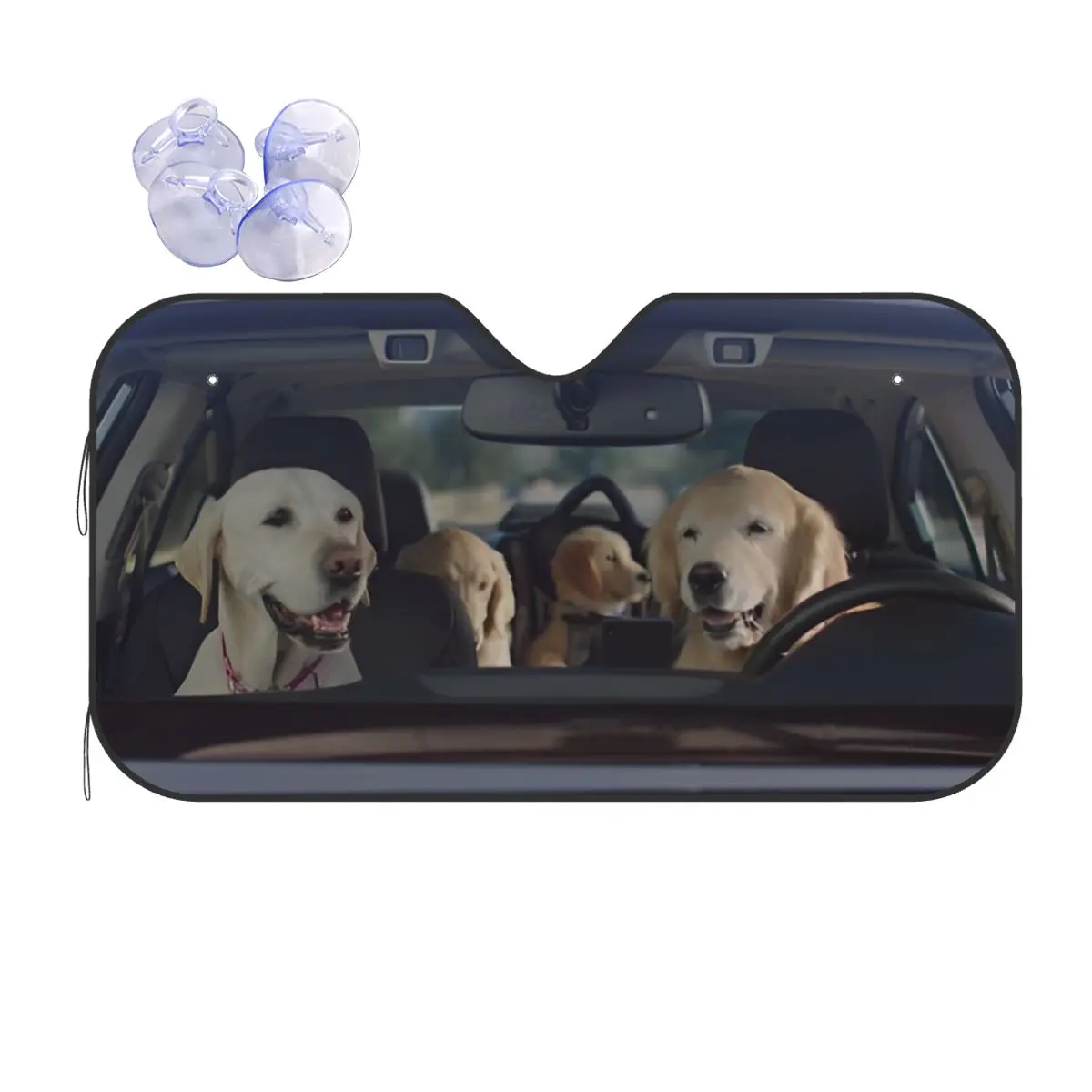 

Автомобиль Dogs Drive Kawaill Sunsha, ветровое стекло, складное переднее лобовое стекло автомобиля 76x140 см, аксессуары для козырьков Sunsha, чехлы