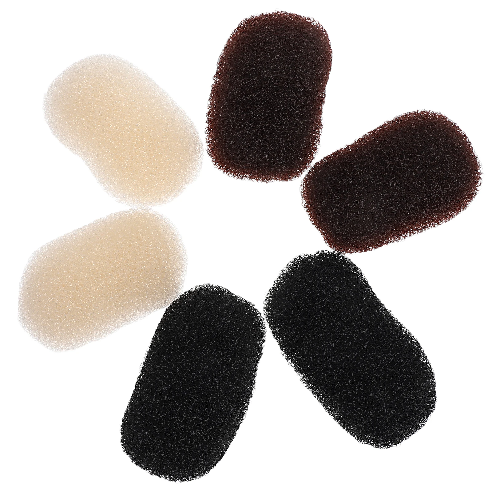 

6 Pcs Heightening Hairpin Hair Base Clips Bump Up Clamp Women Volume Tools Black Brown Beige Hair Accessories Styling Aid