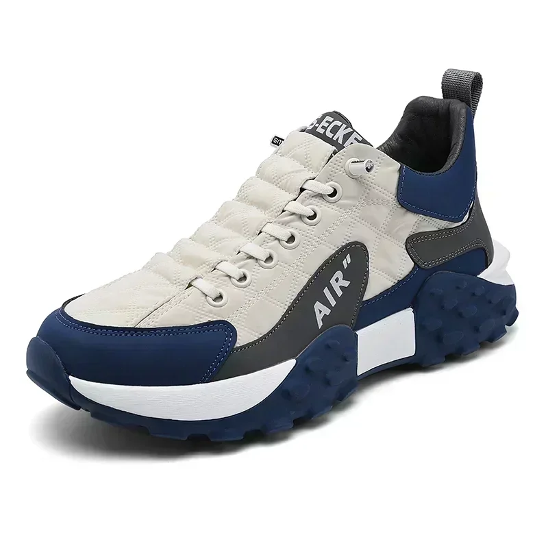 New model Vulcanized Shoes for Men Casual Running Shoes Men Shoes Platform Male Sneakers PU men's shoes Large 39-46
