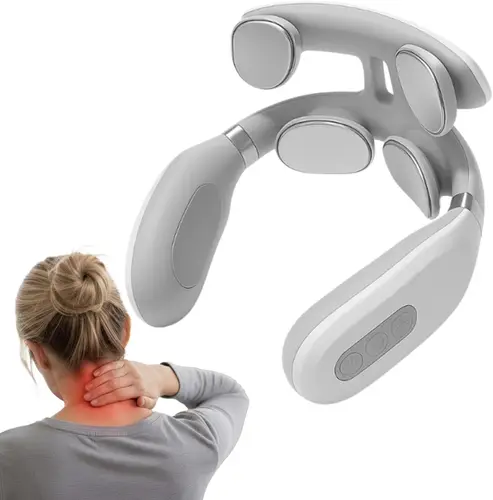 Imagen 1 del producto Masajeador de pulso electrónico inteligente en forma de U para cuello y hombros EMS TENS masajeador cervical de pulso eléctrico
