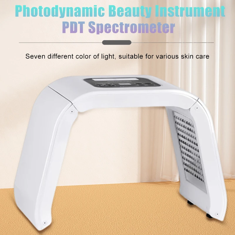 

Бытовой портативный складной спектрометр PDT, 7-цветная светодиодная светотерапия, косметическое оборудование, устройство для удаления маски для лица и тела