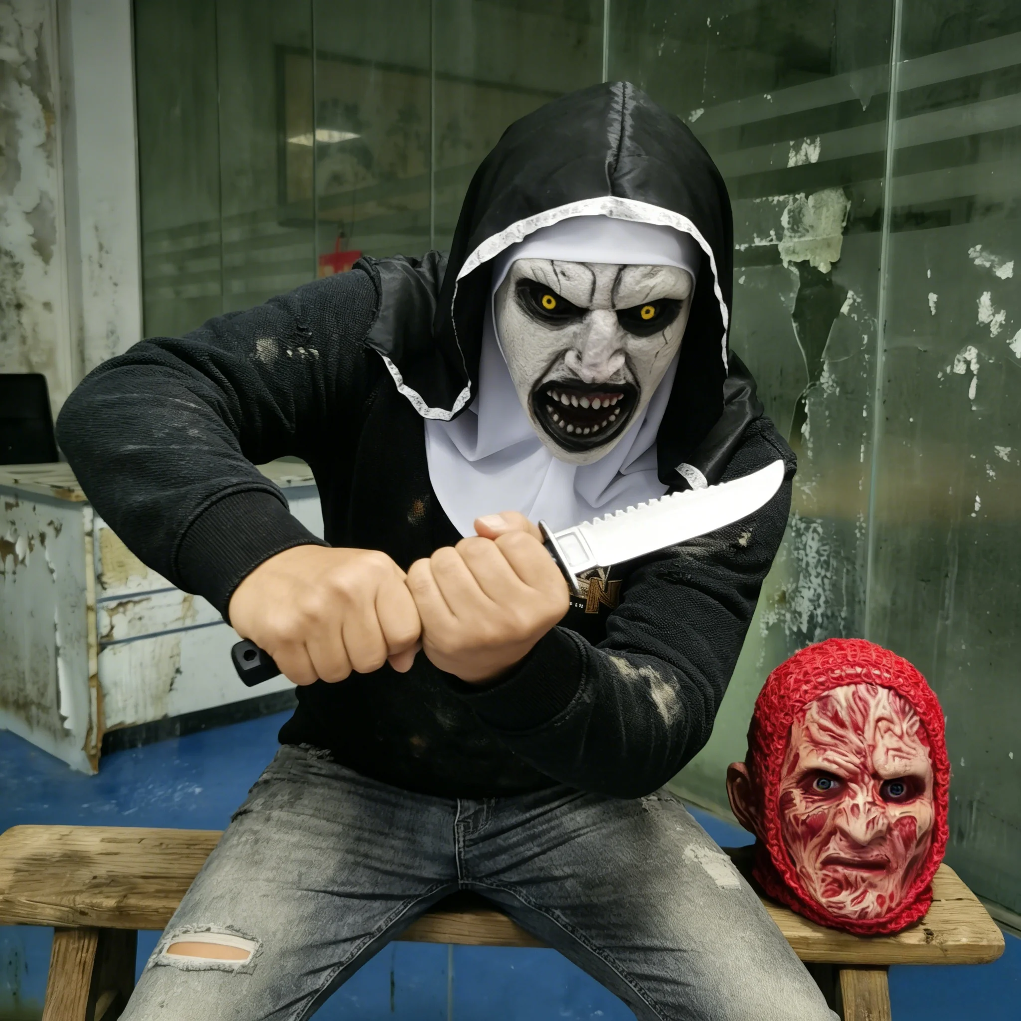 Masque de nonne effrayant et m - Cosplay Prop avis et prix