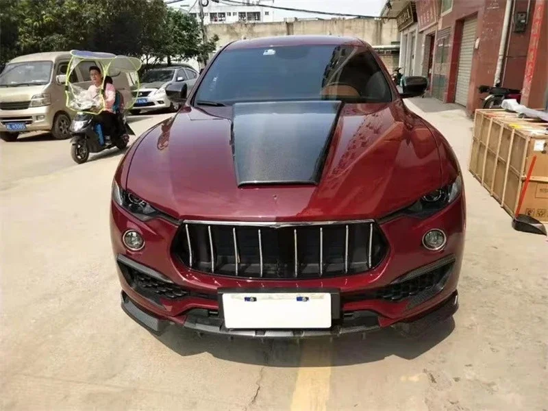 High Quality 3K Carbon Fiber Engine Hood Decorative Body Kit forMaserati Levante Car Modification