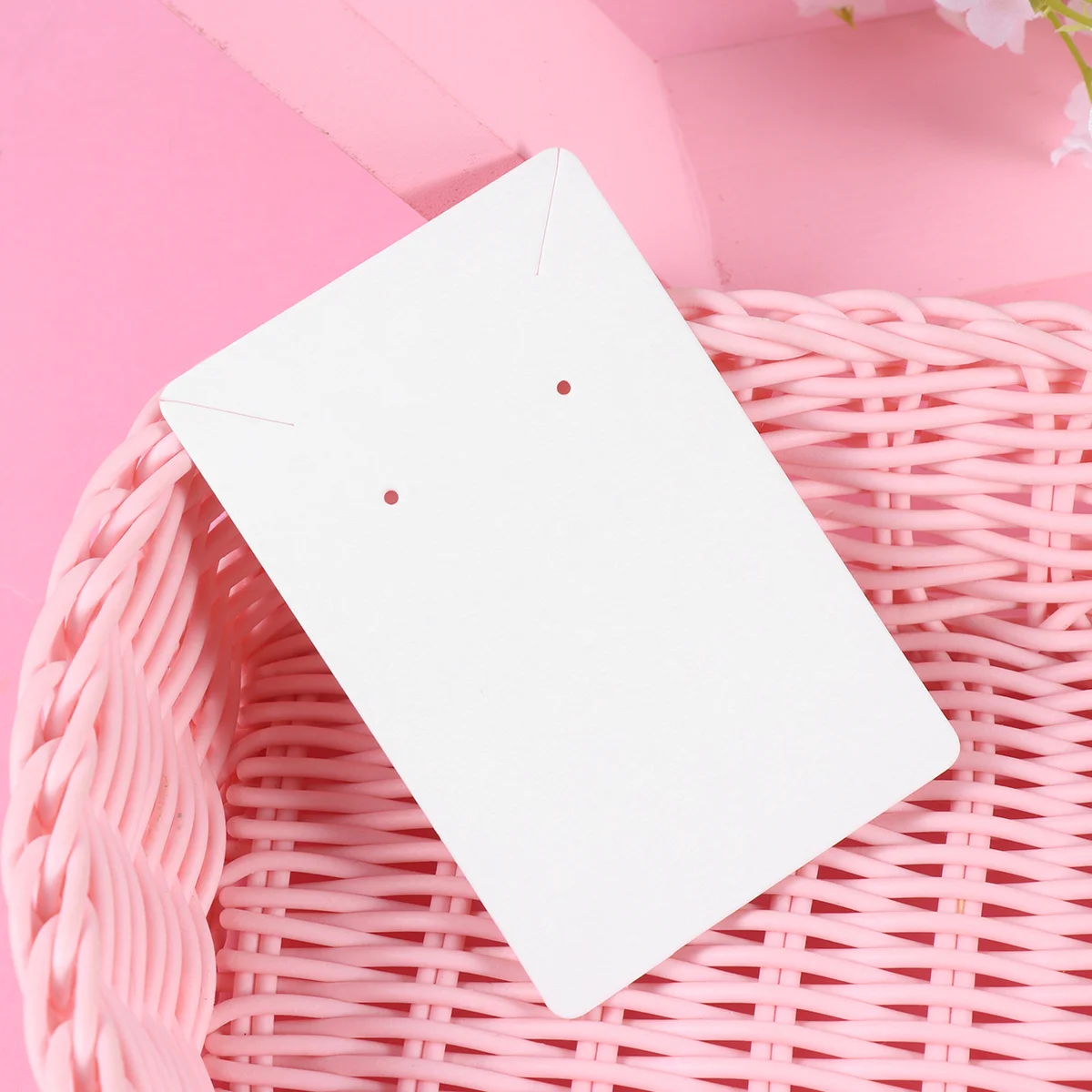 

100pc Paper Necklace Natural Flat Surface Jewelry For Studs Bracelet Storage Holder Display For Earring Necklace Paper Earring