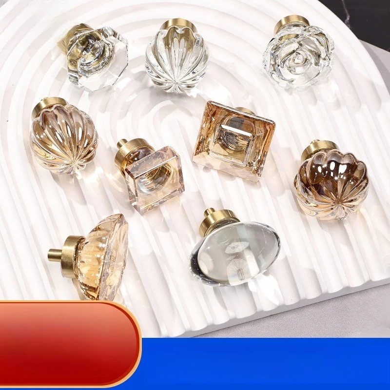 

Modern Minimalist Single Hole Cabinet Handle Transparent Cartoon Egg Design for Wardrobe Drawer