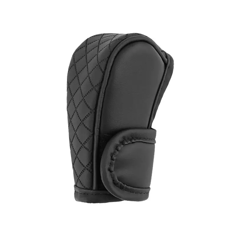 1pc Car Gear Shift Knob Cover Universal PU Leather Non-Slip Auto Parts Protective Driving Control Cover Car Shift Handle Cover image 6