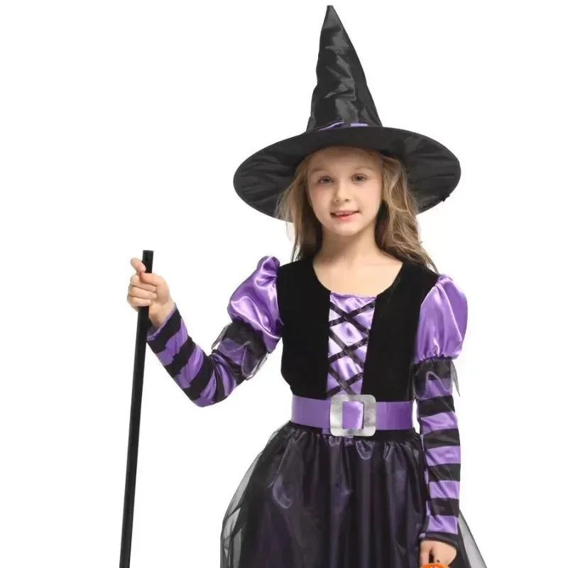 1-12 Stuks Halloween Heksenhoed Kinderen Volwassenen Halloween Feest Cosplay Kostuum Rekwisieten Decoratie Zwarte Tovenaar Cap Tuin Hangende Heksenhoed