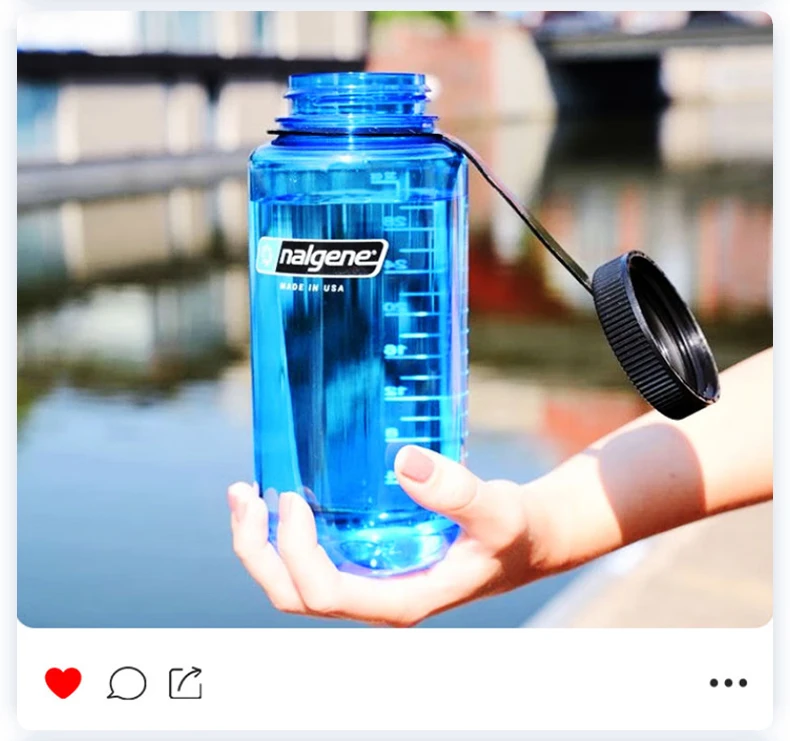 Nalgene 500ml 1L Wasserflasche mit breiter Öffnung, stoßfest, auslaufsicher, für Wandern, Camping, Radfahren, Schule, Reisen, Outdoor-Sport – Detail 17